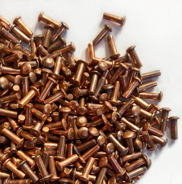 Accessories: Oval Head Copper Rivets (100)