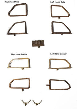 BR STD Class 4 Tank 80000: Brass Window Frames