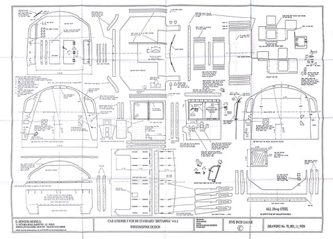 Britannia: Cab Platework Winson/Spink Design Drawing