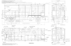 Wagons: GWR Brake Van Drawing
