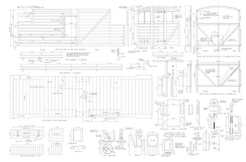 Wagons: LMS Standard Brake Van Drawing