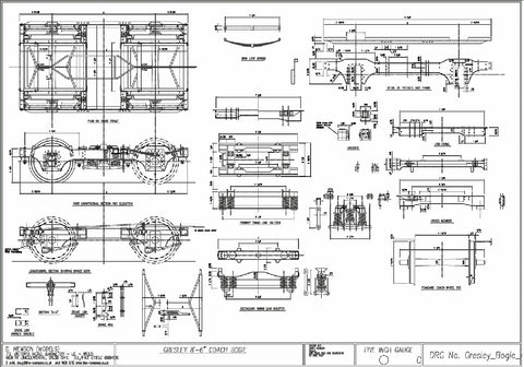Wagon: Gresley 8' - 6" Coach Bogie GA
