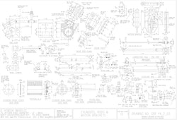 Y4: Cylinders, Rods, and Motion Brackets Drawing