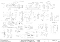 GWR 5700 Pannier Tank: Frame Details, Buffers and Couplings Drawing