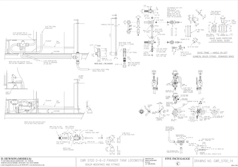 GWR 5700 Pannier Tank: Boiler Mountings and Fittings