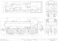 GWR 8750 Pannier Tank: General Arrangement Drawing