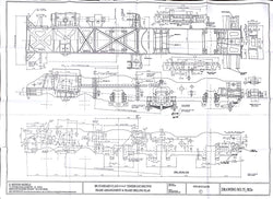 BR STD Class 4 Tender 75000: Frame Arrangement and Frame Plate Drilling Drawing