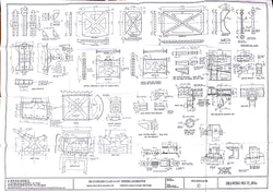 BR STD Class 4 Tender 75000: Frame Stretchers, Dragbox and Smokebox Saddle Drawing