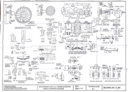 BR STD Class 4 Tender 75000: Wheels, Suspension details and Bogie Drawing