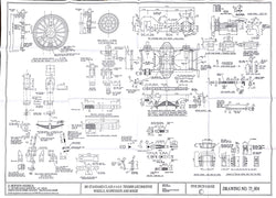 BR STD Class 4 Tender 75000: Wheels, Suspension details and Bogie Drawing