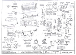 BR STD Class 4 Tender 75000: Ash Pan, Fire Grate, Dampers and Regulator Fittings Drawing