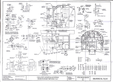 Britannia: Cab layout and Fittings Drawing