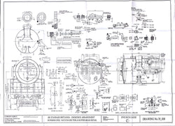 Britannia: Smokebox, Superheater, Vacuum Ejector and Buffer Beam details Drawing