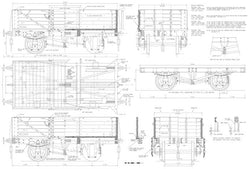 Wagons: LMS D1666 Open Wagon Drawing