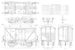 Wagons: LNER Vans Drawing to Diagrams 171, 172, and 176