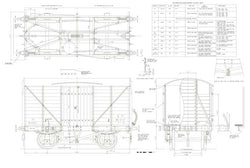 Wagons: GWR Diagram V23 Van Drawing