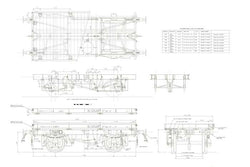 Wagons: BR Lowfit Drawing to Diagram 1/002