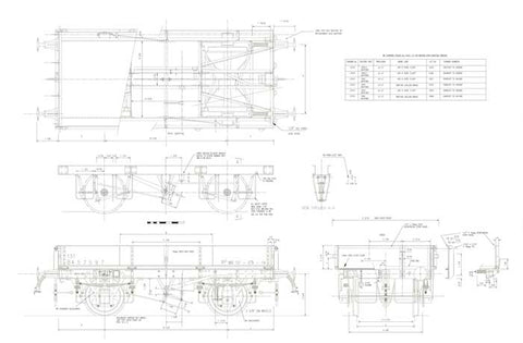 Wagons: BR Medfit Drawing to Diagram 1/019