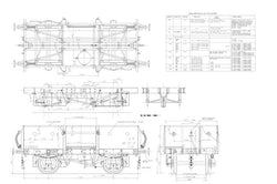 Wagons: BR Open Wagon Drawing to Diagram 1/037