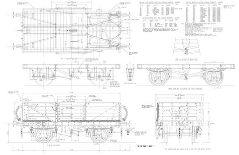 Wagons: LMS D2110 Open Wagon Drawing