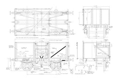 Wagons: BR 16T Riveted Mineral Wagon Drawing