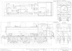 GWR 5700 Pannier Tank: General arrangement Drawing